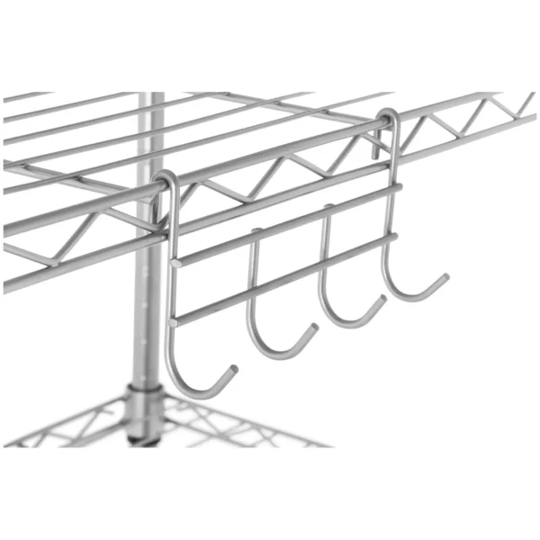Kovový regál - 35 x 55 x 150 cm - 150 kg - šedý - Image 4