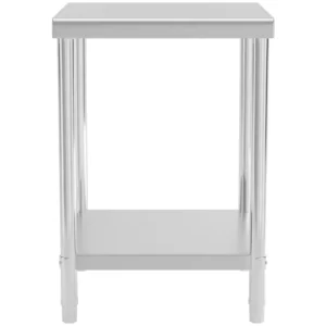 Pracovný stôl z ušľachtilej ocele - 60 x 60 cm - nosnosť 150 kg