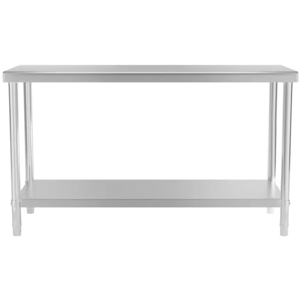 Pracovný stôl z ušľachtilej ocele - 150 x 60 cm - nosnosť 230 kg - Image 2
