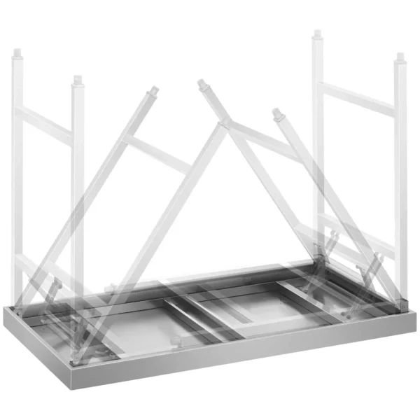 Skladací pracovný stôl - 60 x 120 cm - nosnosť 210 kg - Image 2