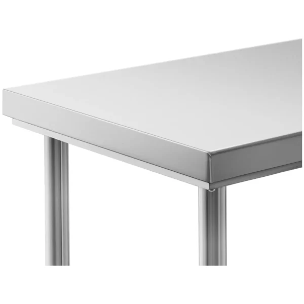 Pracovný stôl z nehrdzavejúcej ocele - 120 x 60 cm - nosnosť 137 kg - Image 4