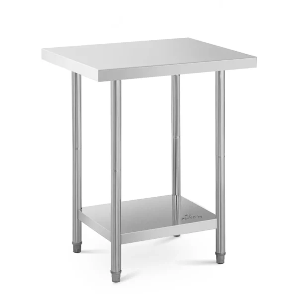 Pracovný stôl z nehrdzavejúcej ocele - 76 x 61 cm - Royal Catering - nosnosť 400 kg - Image 4