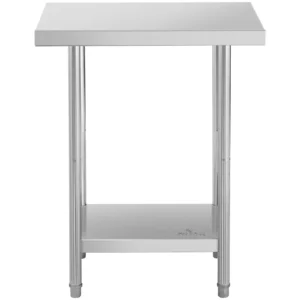 Pracovný stôl z nehrdzavejúcej ocele - 76 x 61 cm - Royal Catering - nosnosť 400 kg