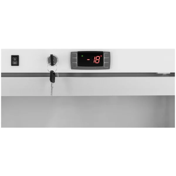 Mraznička - 580 l - Royal Catering - sklenené dvere - strieborná - chladivo R290 - Image 4