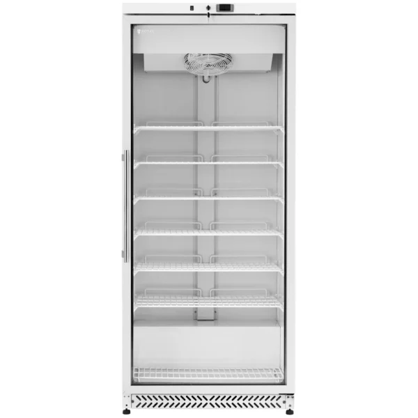 Mraznička - 580 l - Royal Catering - sklenené dvere - strieborná - chladivo R290 - Image 3