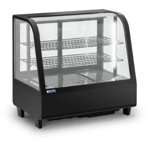 Chladiaca vitrína - 100 l - Royal Catering - 3 úrovne - čierna