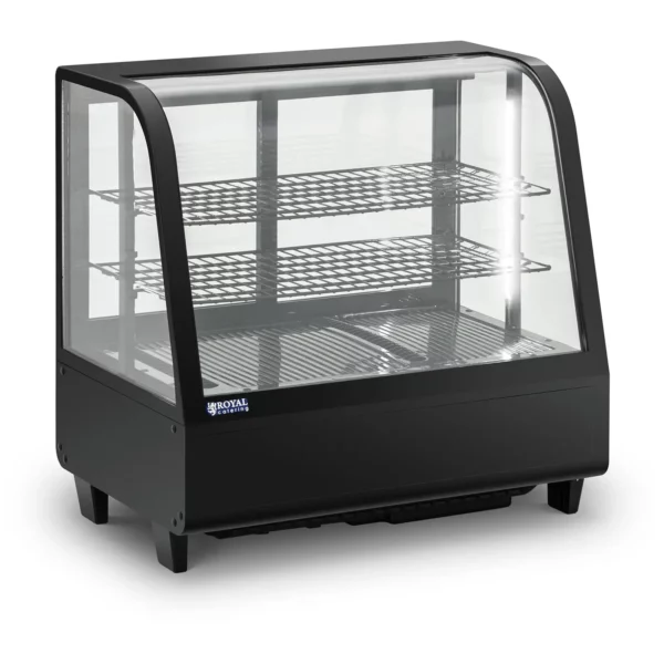 Chladiaca vitrína - 100 l - Royal Catering - 3 úrovne - čierna