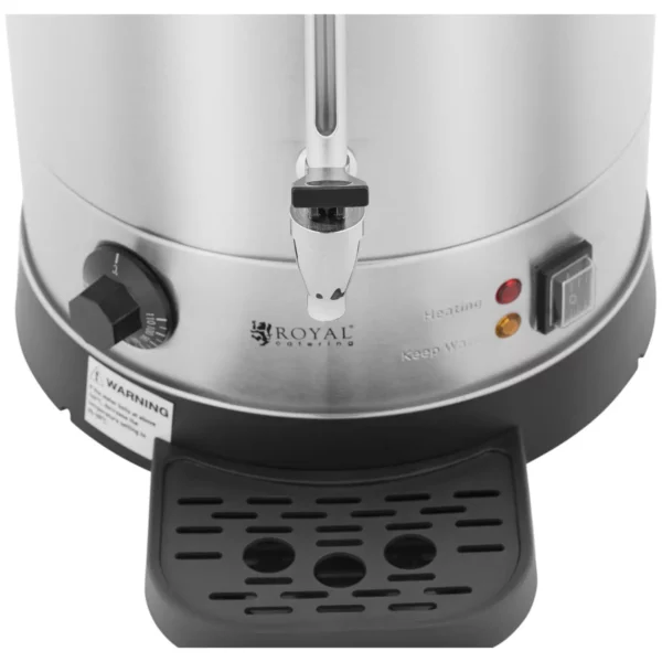 Varič vody - 13,5 L - 2500 W - odkvapkávacia miska - strieborná farba - Image 5