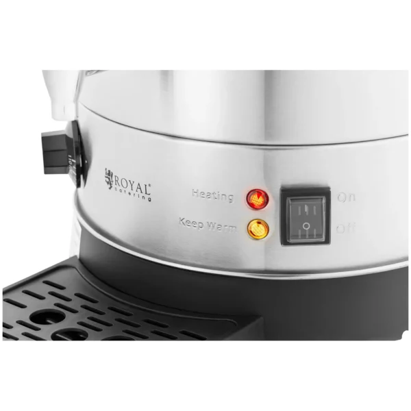 Varič vody - 13,5 L - 2500 W - odkvapkávacia miska - strieborná farba - Image 3