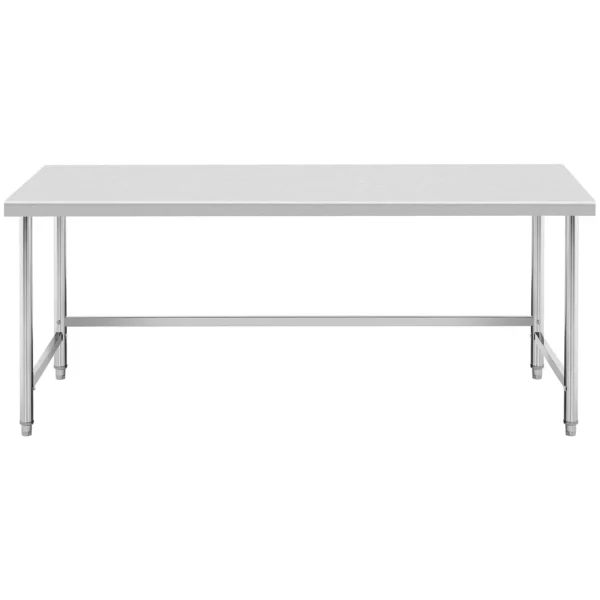 Pracovný stôl z nehrdzavejúcej ocele - 200 x 60 cm - nosnosť 95 kg - Image 2