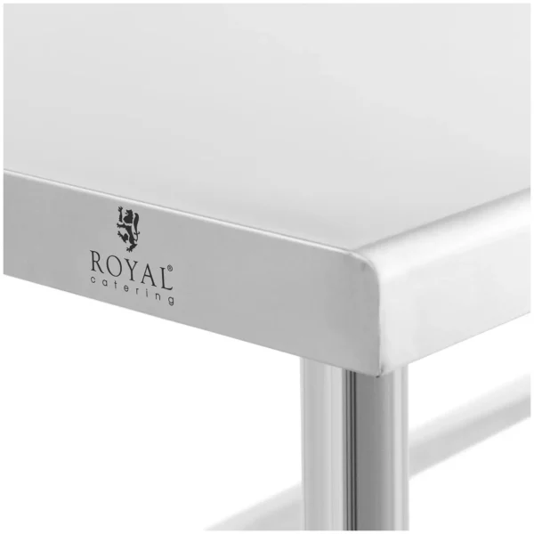 Pracovný stôl z nehrdzavejúcej ocele - 120 x 60 cm - nosnosť 91 kg - Royal Catering - Image 5