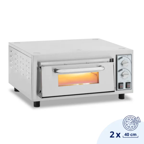 Pec na pizzu - 1 komora - 2200 W - Ø 35 cm - žiaruvzdorný kameň