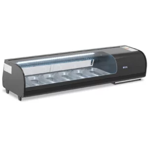 Sushi pult - chladiaca vitrína - 62 l - GN 6 x 1/3 - osvetlenie