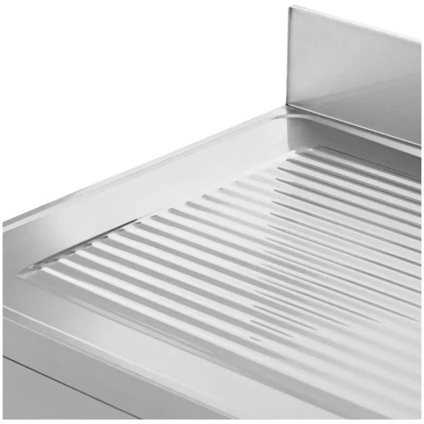 Drezový stôl - 1 misa - nehrdzavejúca oceľ - 100 x 60 x 97 cm - Royal Catering - Image 3