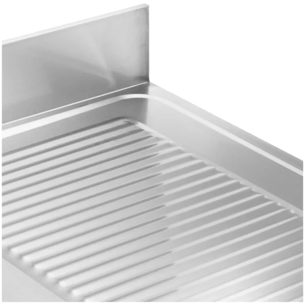 Drezový stôl - 1 misa - nehrdzavejúca oceľ - 120 x 70 x 97 cm - Royal Catering - Image 2