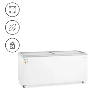Mraznička - 550 L - sklenené dvere - uzamykateľné - Royal Catering
