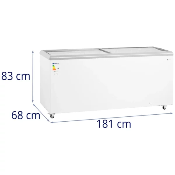 Mraznička - 550 L - sklenené dvere - uzamykateľné - Royal Catering - Image 2