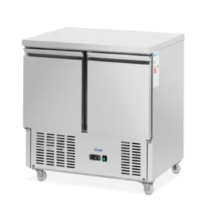 Chladiaci stôl na kolieskach - 240 l - 2 priehradky - 90 x 70 cm - trieda C - ušľachtilá oceľ - Royal Catering