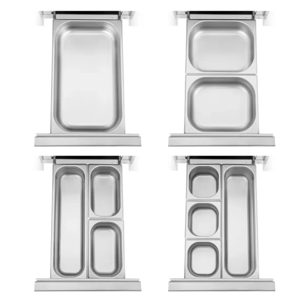 Chladiaci stôl na kolieskach - 240 l - 4 zásuvky - 90 x 70 cm - trieda C - ušľachtilá oceľ - Royal Catering - Image 2