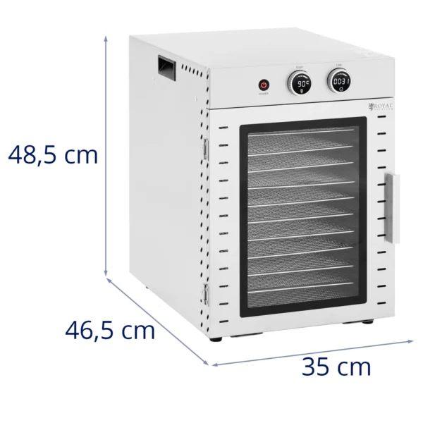 Sušička ovocia - 1000 W - 12 políc - 40 l - Royal Catering - Image 2