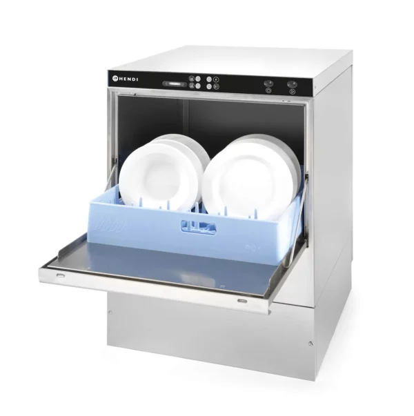 Umývačka riadu 50 x 50 – ELEKTROMECHANICKÉ ovládanie – 400 V, HENDI, s odtokovým čerpadlom, 400V/6600W, 576x645x(H)837mm
