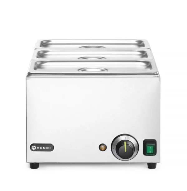 Bain marie ENDI RANGER + 3x GN 1/3 s vekom, HENDI, GN 1/1, 230V/1000W, 590x332x(H)242mm - Image 2