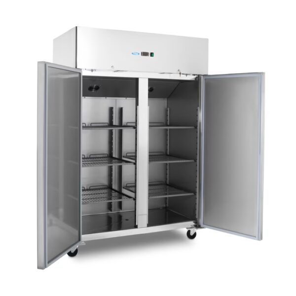 Mraznička – 1400L – 6 nastaviteľných políc (2/1 GN) – na kolieskach – vrátane políc  09400025 - Image 11