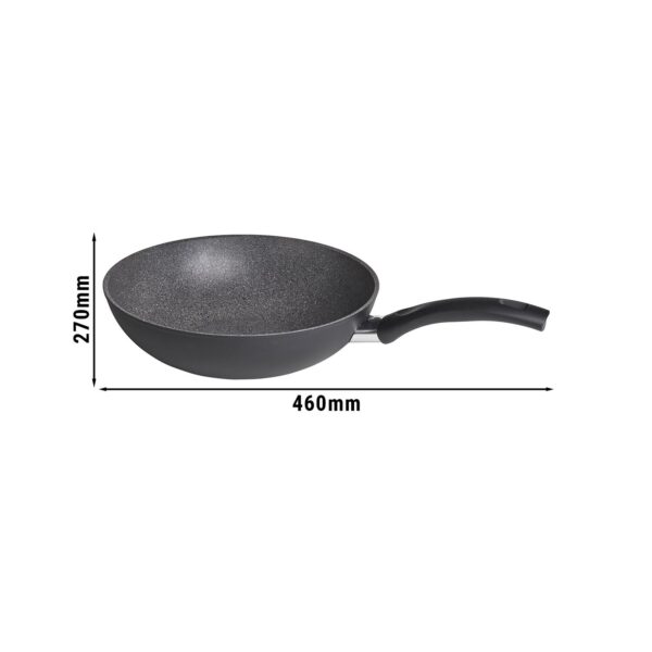 BALLARINI | BARI - Wok - Ø 280mm - hliník - vzhľad kameňa šedá