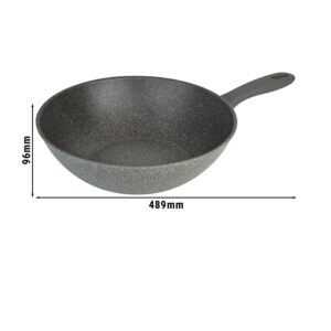 BALLARINI | MURANO - Wok - Ø 300mm - hliník - vzhľad kameňa šedá