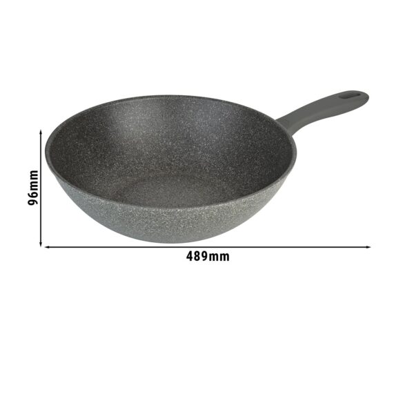 BALLARINI | MURANO - Wok - Ø 300mm - hliník - vzhľad kameňa šedá