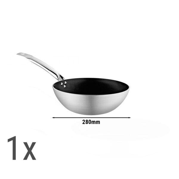 (3 kusy) set panvíc wok - 3 kusy vyrobené z hliníka - Image 3