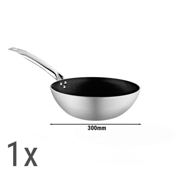 (3 kusy) set panvíc wok - 3 kusy vyrobené z hliníka - Image 2