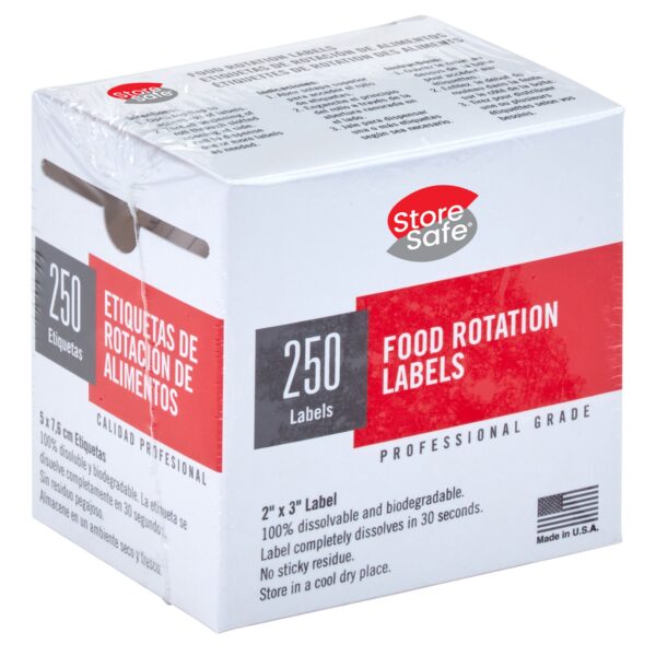 (24 kusov) CAMBRO | Rotačné štítky StoreSafe® – 250 štítkov na kotúč - Image 4