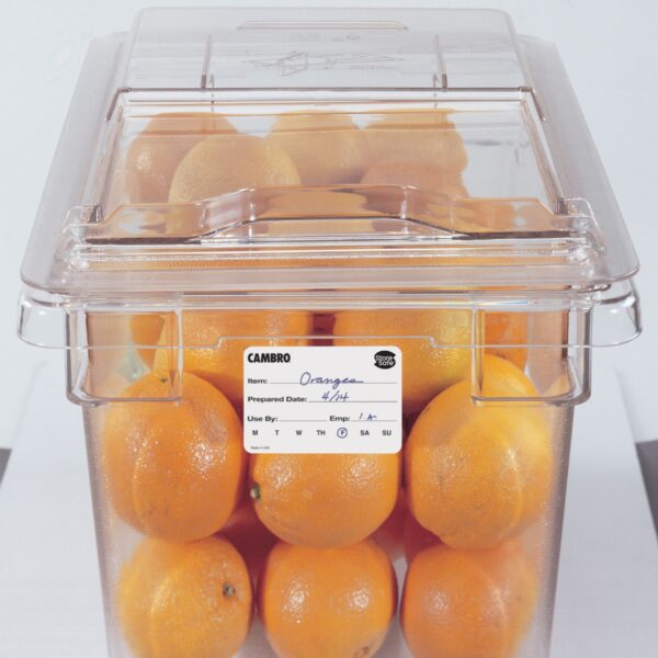 (24 kusov) CAMBRO | Rotačné štítky StoreSafe® – 250 štítkov na kotúč - Image 5