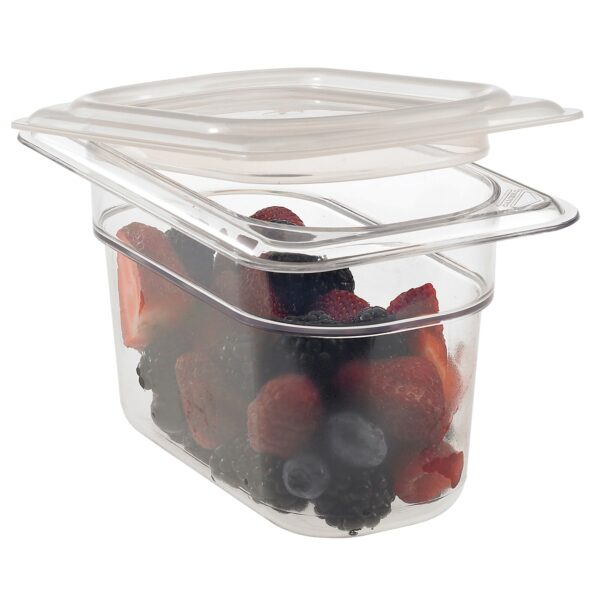 (6 kusov) CAMBRO | CAMWEAR® - Polypropylénové veko GN 1/9 - vzduchotesné - mliečne - Image 6