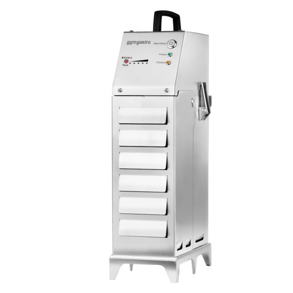 Prenosný batériový olejový filter na vyprážanie – 80 litrov/min – pre fritézy od 20 litrov - Image 8