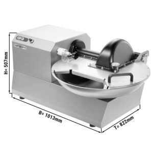 Horizontálny kuter - 20 litrov - 2,4 kW - 230 voltov - regulácia otáčok 600-2600 ot./min.