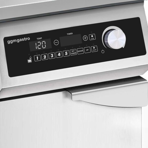 Indukčná fritéza - 30 litrov - 10 kW - s automatickým zdvíhaním koša - Image 8