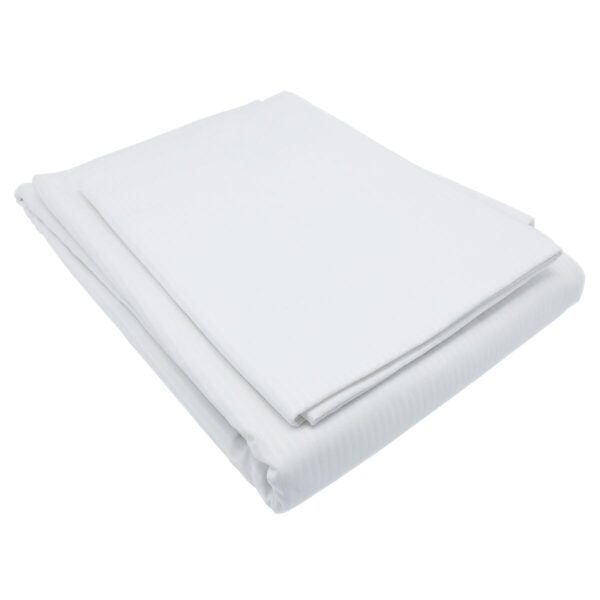 (80 kusov) damašková obliečka na prikrývku Linz - 80 x 80 cm - biela - Image 2