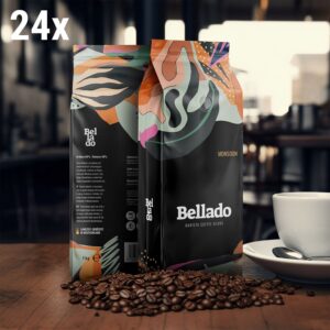 BELLADO | Kávové zrná "Monsoon" - 24x 1kg - 60% Arabica a 40% Robusta