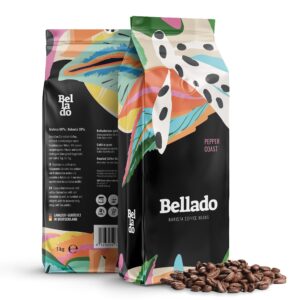 BELLADO | Kávové zrná "Pepper Coast" - 24x 1kg - 80% Arabica a 20% Robusta