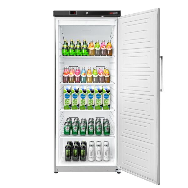 Úložná chladnička nerez ECO - 600 litrov - s 1 nerezovými dverami - vnútro dverí z plastu - nerez - Image 4