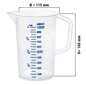 Odmerka - 1 liter - s dielikmi po 100 ml