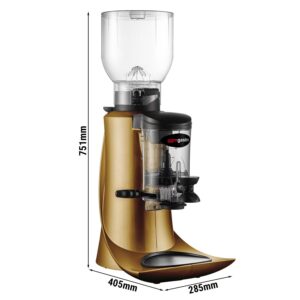 Mlynček na kávu - zlatý - 2kg - 500 wattov - 55dB