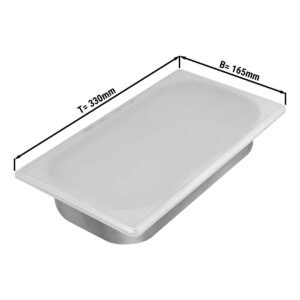 Silikónové veko pre 1/3 GN nádoby a zmrzlinové nádoby (176 x 325 mm)