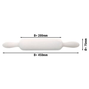 Valček - 75x450mm - oválny