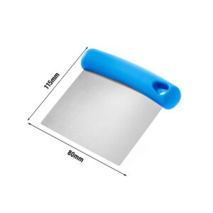Škrabka na cesto - nerezová čepeľ flexibilná - 100mm - plastová rukoväť