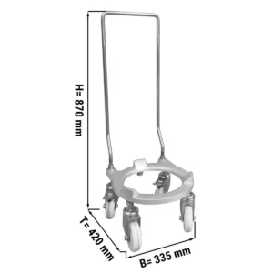 Vozík na prepravu kotla - 335x420mm - vhodný pre PLRM40H & PLRM60H