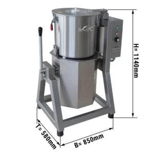 Vegetariánsky / hummusový kuter - 50 litrov - 7,5 kW - 400 voltov