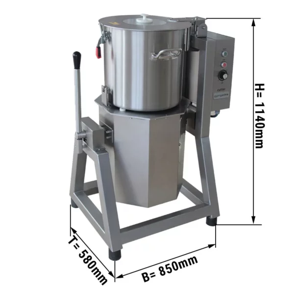Vegetariánsky / hummusový kuter - 50 litrov - 7,5 kW - 400 voltov